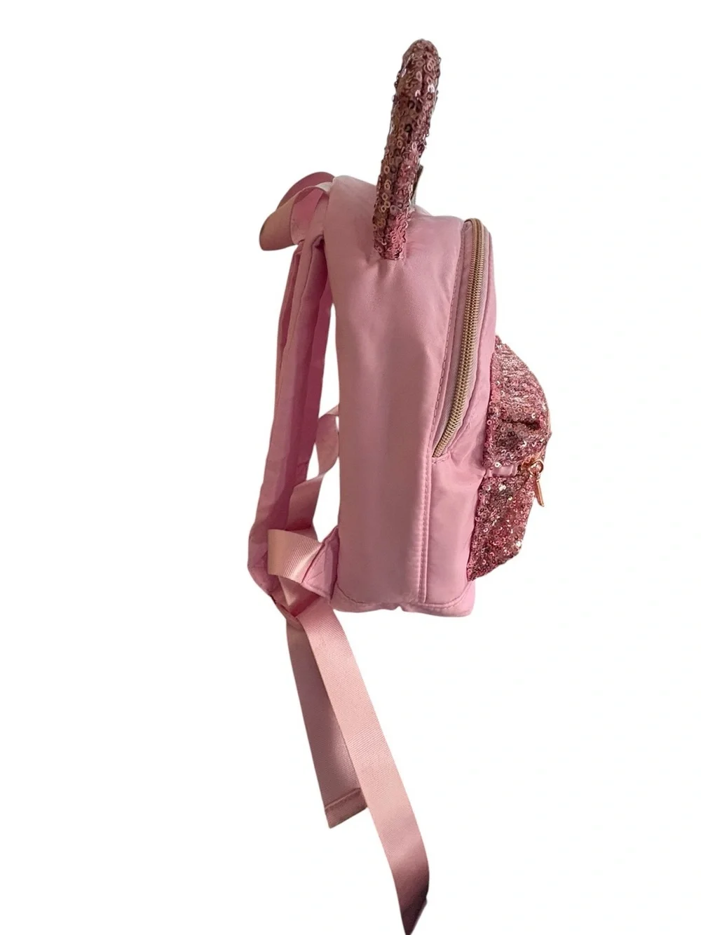 Disney Cruise Line Bibbidi Bobbidi Boutique Pink Sequin Mini Backpack *RARE**